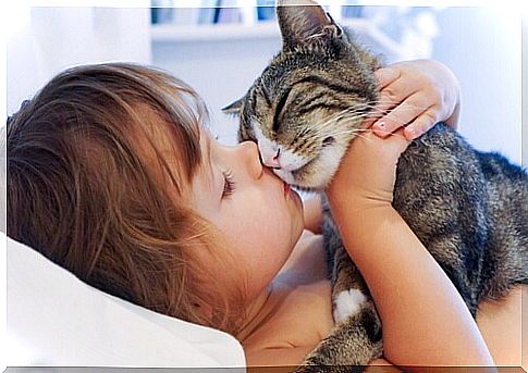 child-kissing-a-cat