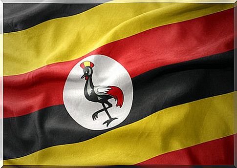 the national flag of Uganda